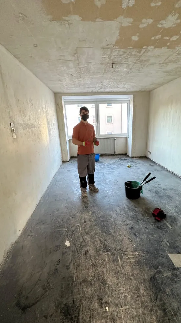 Nachher: Besenreiner Zustand nach Entkernung des Kellers in Aachen