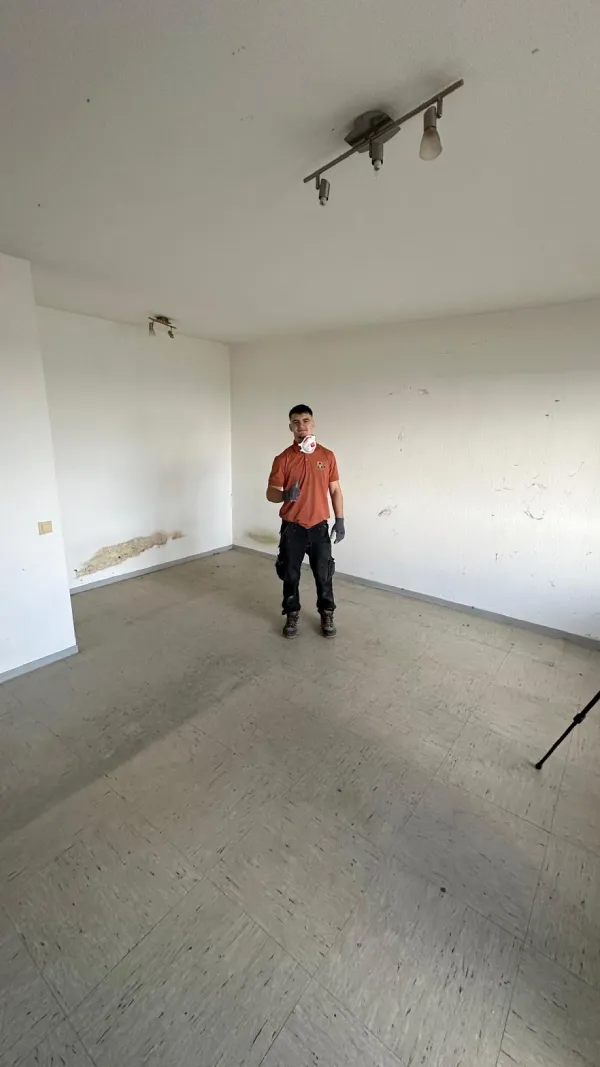 Nachher: Leere und saubere Küche nach professioneller Wohnungsauflösung in Aachen