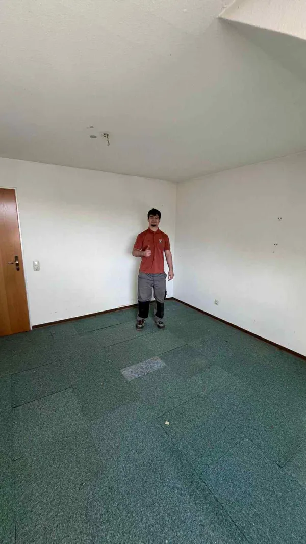 Nachher: Leerer und besenreiner Keller nach Wohnungsauflösung in Aachen